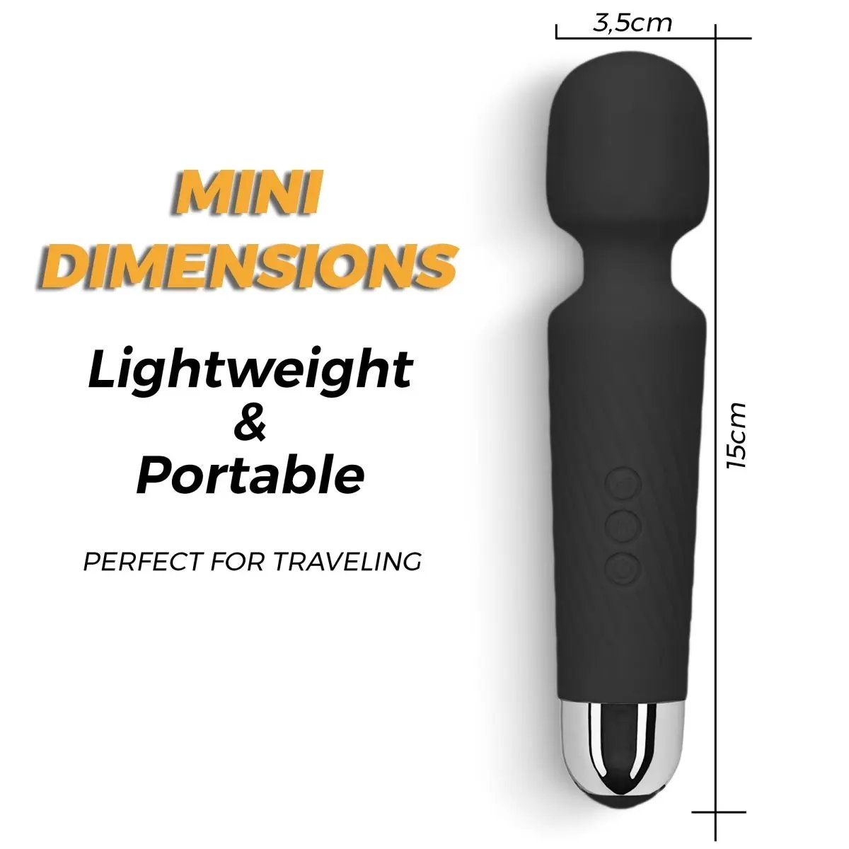 Love Salve Wand Massager - Silent Waterproof Design Ideal for Stress Relief - Love Salve